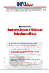 Hypermarket Segment in 24 Cities and Regional Areas of Russia.